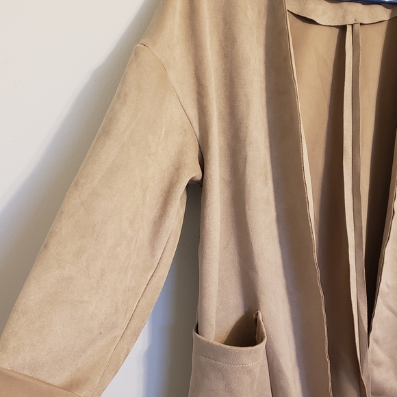 Joan Vass Suede Cardigan - Picture 3 of 4